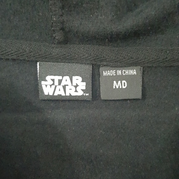 Men 2002 Vintage Darth Vader Star Wars Full Face Zip Hoodie Medium - Picture 4 of 5